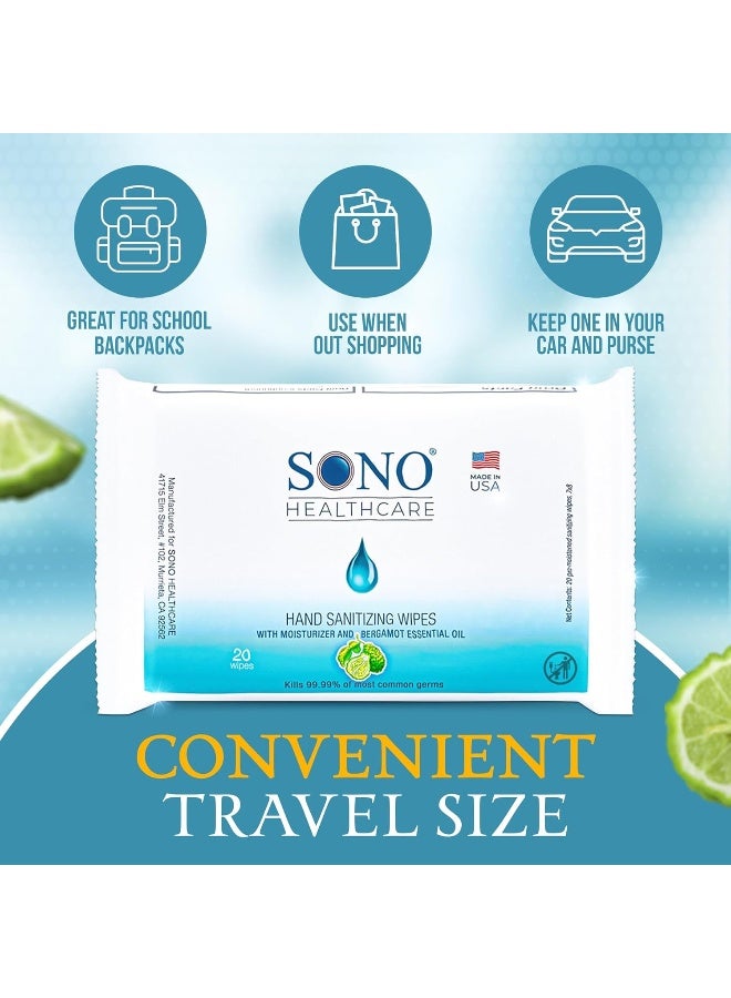 SONO Disinfecting Wipes - 160 Count (Pack of 2) + Sanitizer, Alcohol-Free, No Bleach, Medical-Grade, Multi-Surface Cleaning for Home, School, Office - Image 2